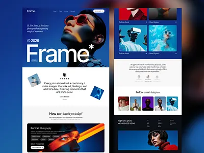 Photography Portfolio Website agency creative graphic design photographer photography ui web design website