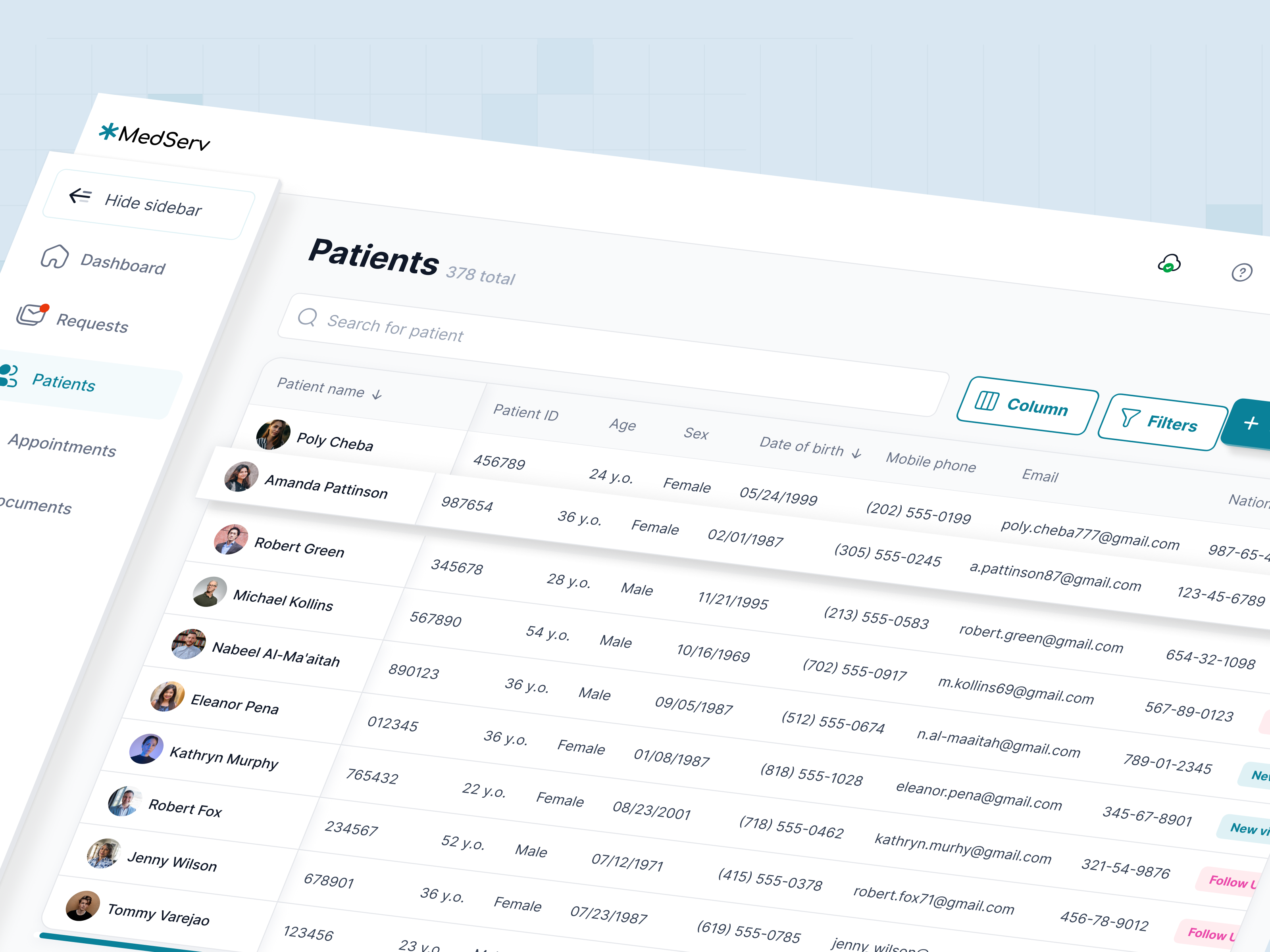 Example of Web App Design