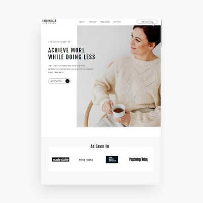 Life Coach Website Template - Clean, Modern, Timeless Design custom website design life coach website template showit custom website showit website designer web design website website designer