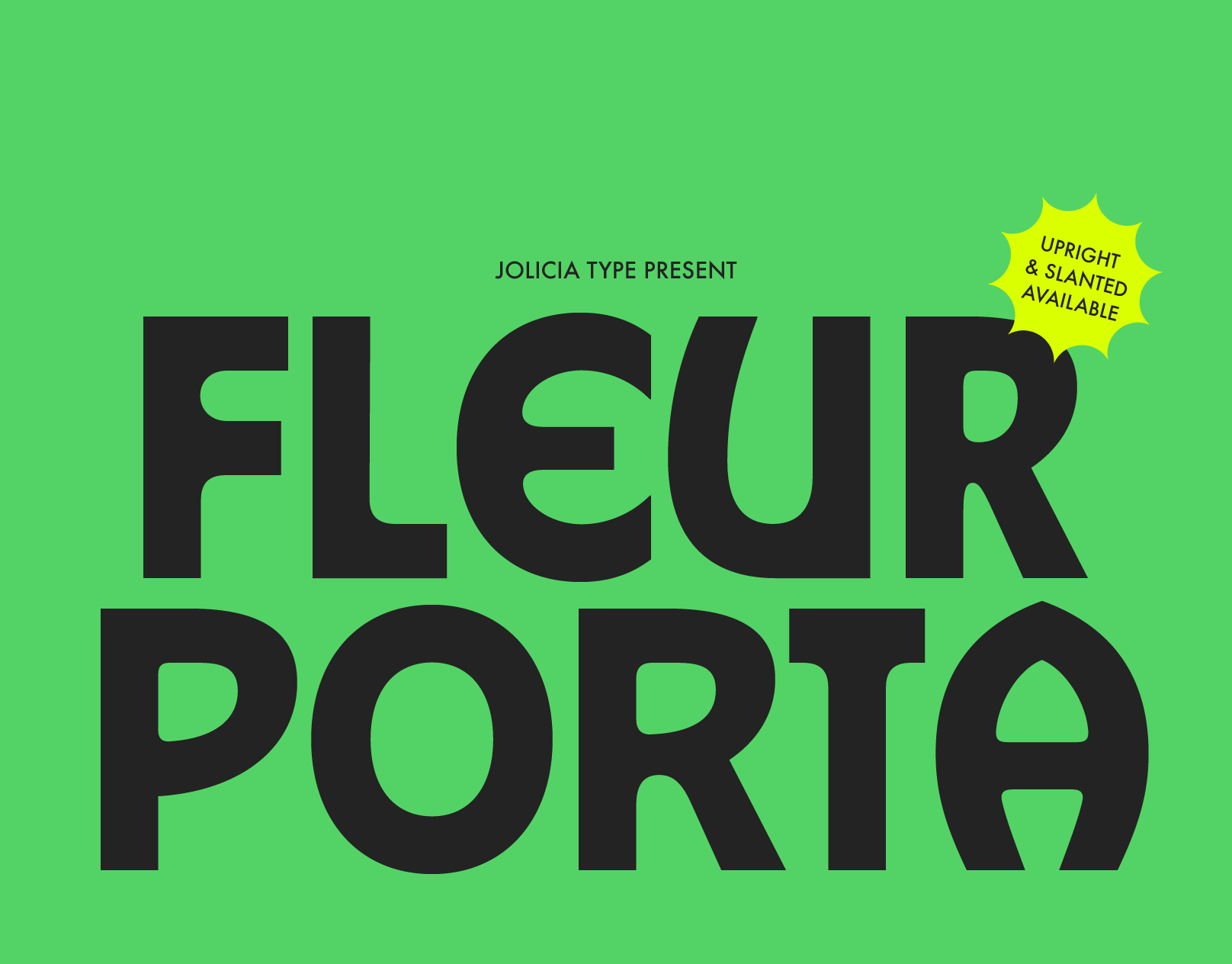 Fleur Porta | Display Sans | Free To Try artdeco bold branding chunky clean contemporary decorative display freebies freefont headline impacful font logo font modern poster retro rounded sans stylish title