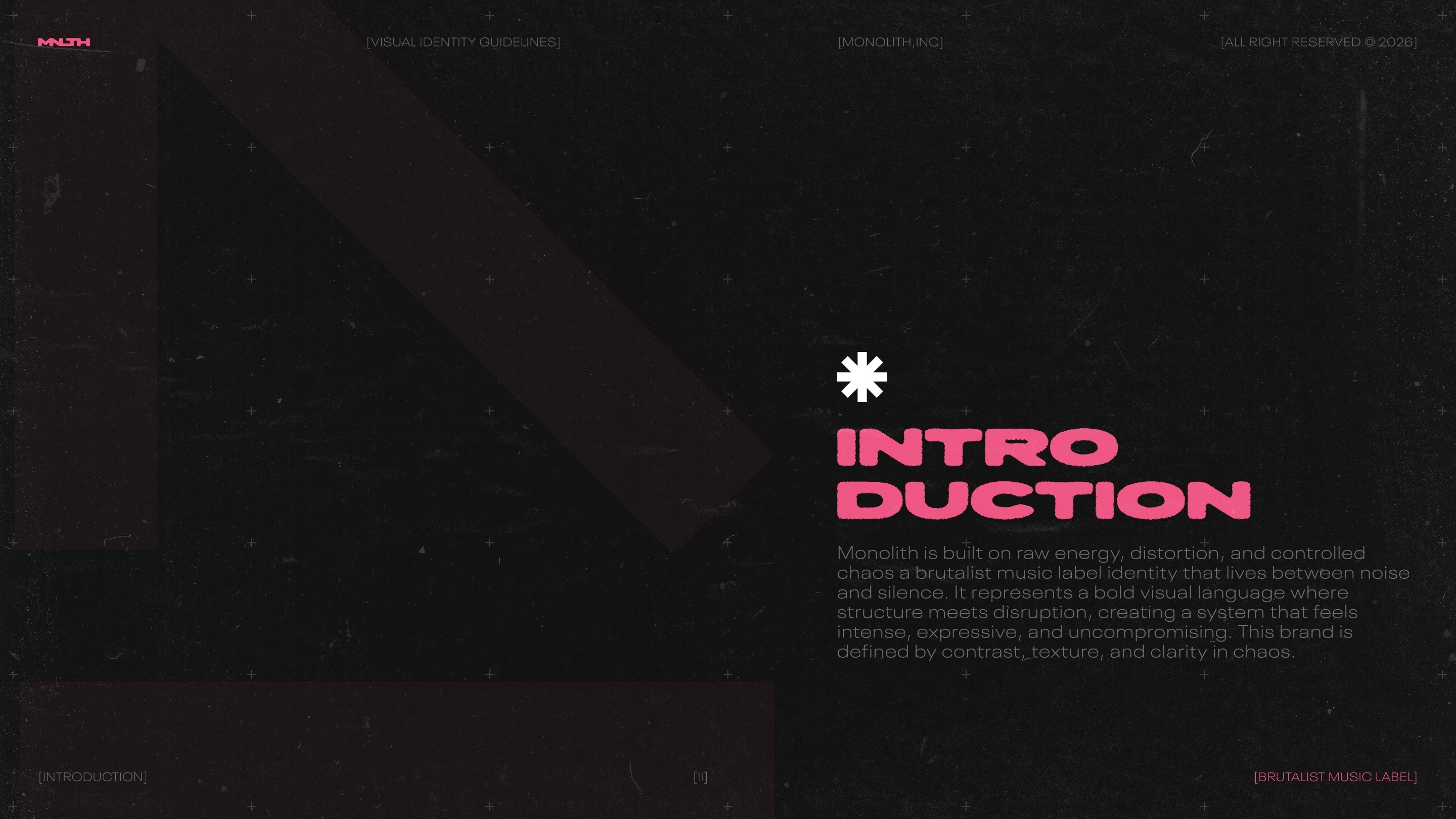 Monolith — Music Branding Brutalist Visual Identity Logo Design by LAIN ...