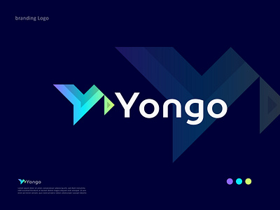 Yongo Logo Design brand brand logo brandidentity branding design gradient gradient logo illustration letter logo letter y logo logo logo branding logo design logo identity logo inspiration logodesign logos minimal logo vector