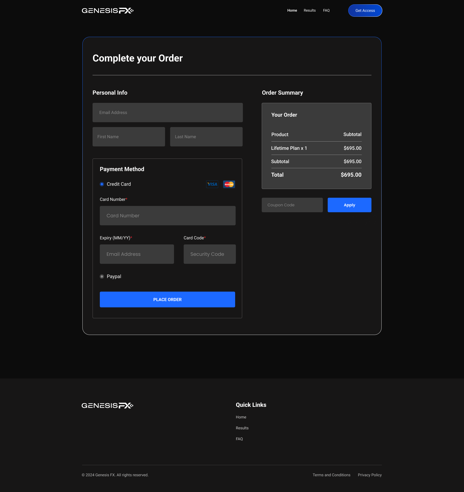 Checkout Experience - Dark Mode checkout page custom checkout dark mode order page payment payment gateway ui ux web design