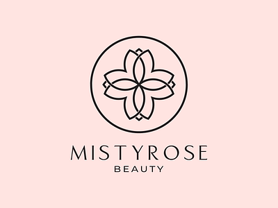Mistyrose (cosmetics brand) logo design beauty branding cosmetics design graphic design icon iran logo logo design rose typography vector women