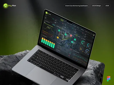 Smart City Monitoring Dashboard: Urban Intelligence & Real-Time centralcommand citypilot darkui dashboard dashboard ui datavisualization design figma manrope product design realtimecontrol saasdesign smartcity ui ui design urbanplanning ux uxdesign