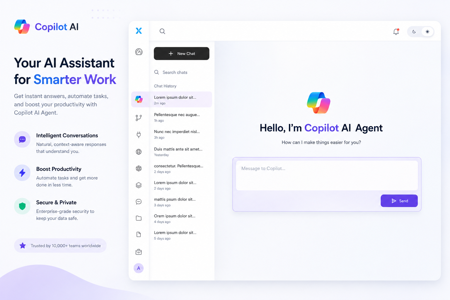 Next-Gen AI Agent ai ai agent chat gpt ui ux