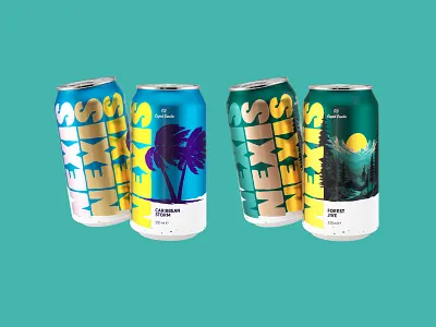 Drink with natural extracts aluminium can branding can design drink drink can energy extracts flavor forest graphic design illustration immune support logo logotype natural pacakging prebiotic tea vector