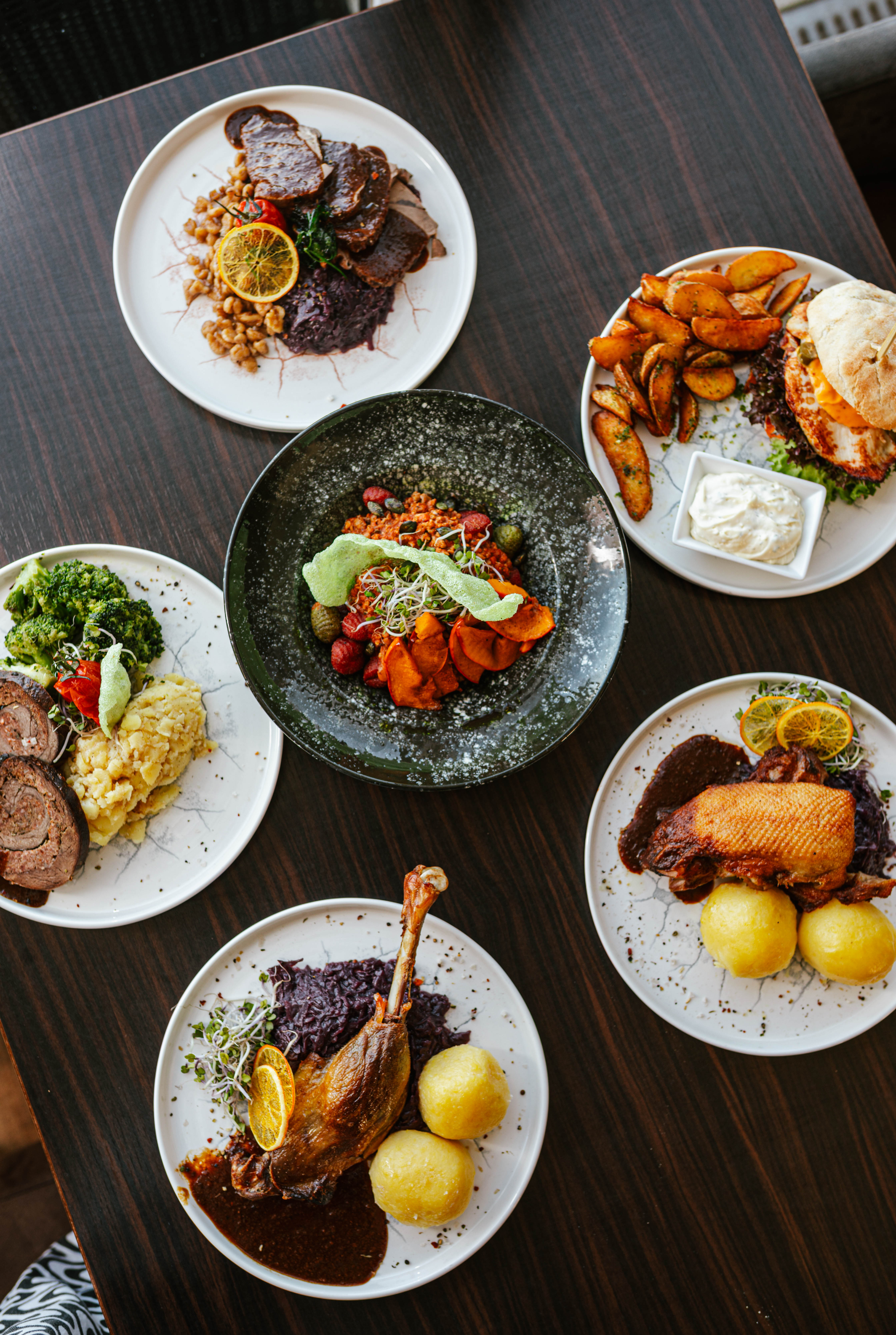 Example of Elevating culinary aesthetics through texture and light