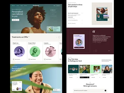 Telehealth Glp1 - Landing Page Design branding doctor glp1 healthcare healthcare website landing page landing page design medical website micb12 novo product design semaglutide telehealth telehealth website ui ui ux user experience ux website design weight loss