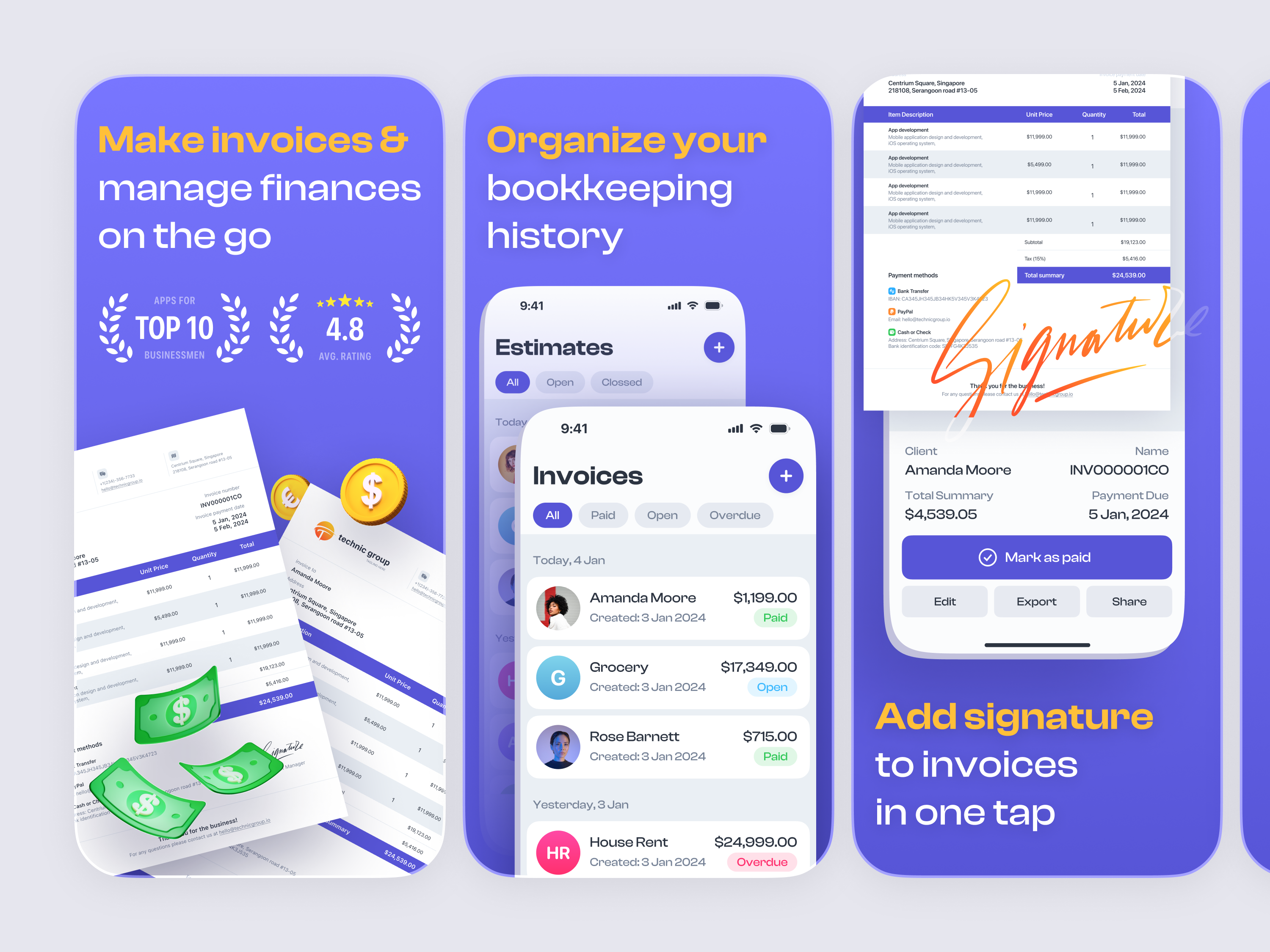 Example of App Store Screenshots & Icon Design