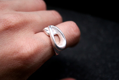 Water Drop Ring handmadejewelry jewelrymaking lostwaxcasting ring silver waxcarving