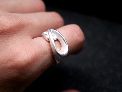 Water Drop Ring handmadejewelry jewelrymaking lostwaxcasting ring silver waxcarving