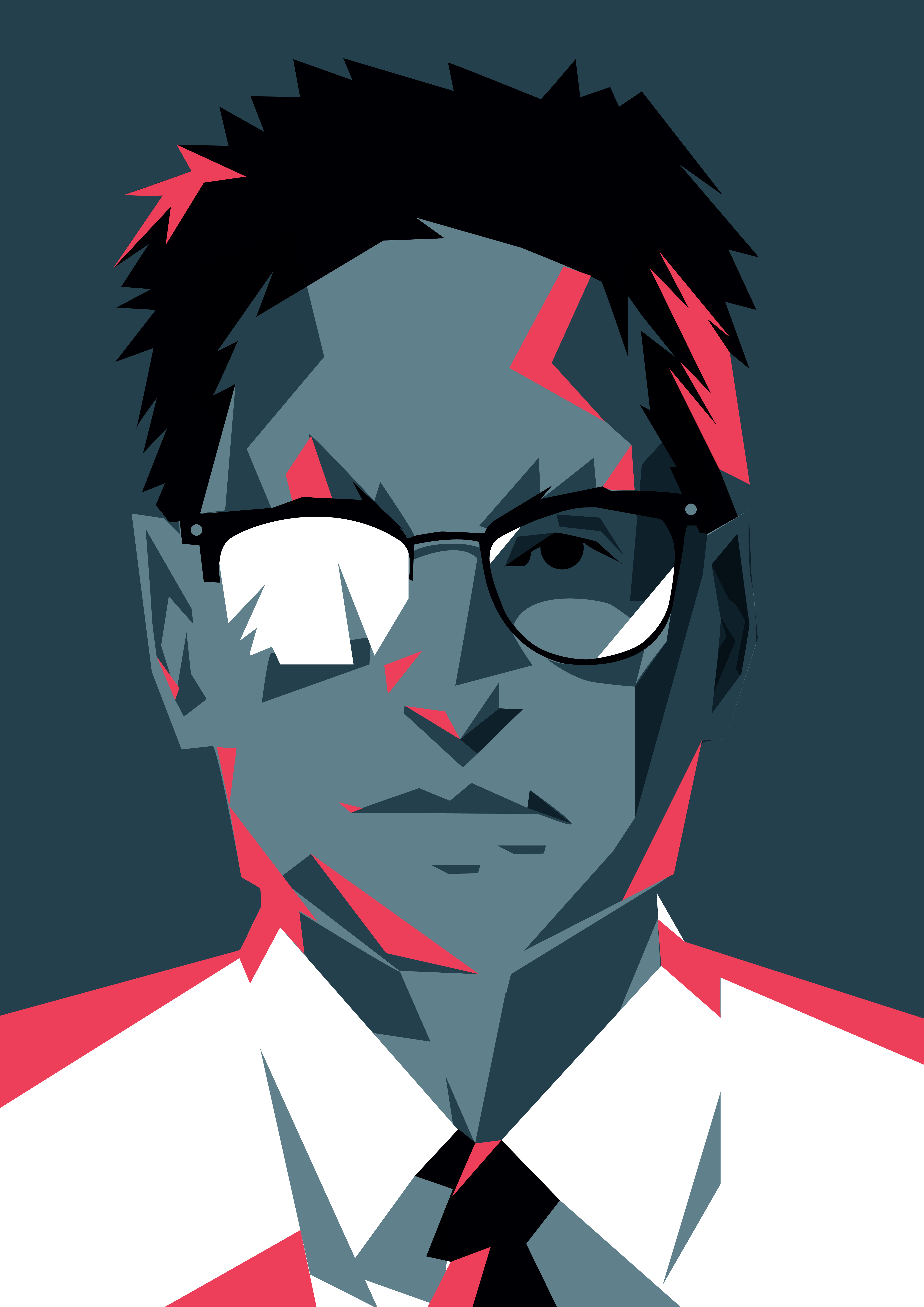 Movie man abstract abstract portrait asset illustration branding composition design editorial portrait game asset game portrait illustration laconic lines man illustration minimal portrait poster vector vector portrait