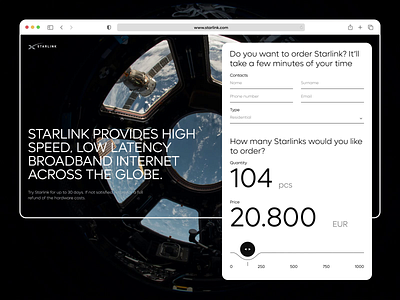 Redesign of the Starlink home page clean concept creative cyber electronics future innovation inspiration minimal modern planets space spacex starlink technology tesla ui ux webdesign website