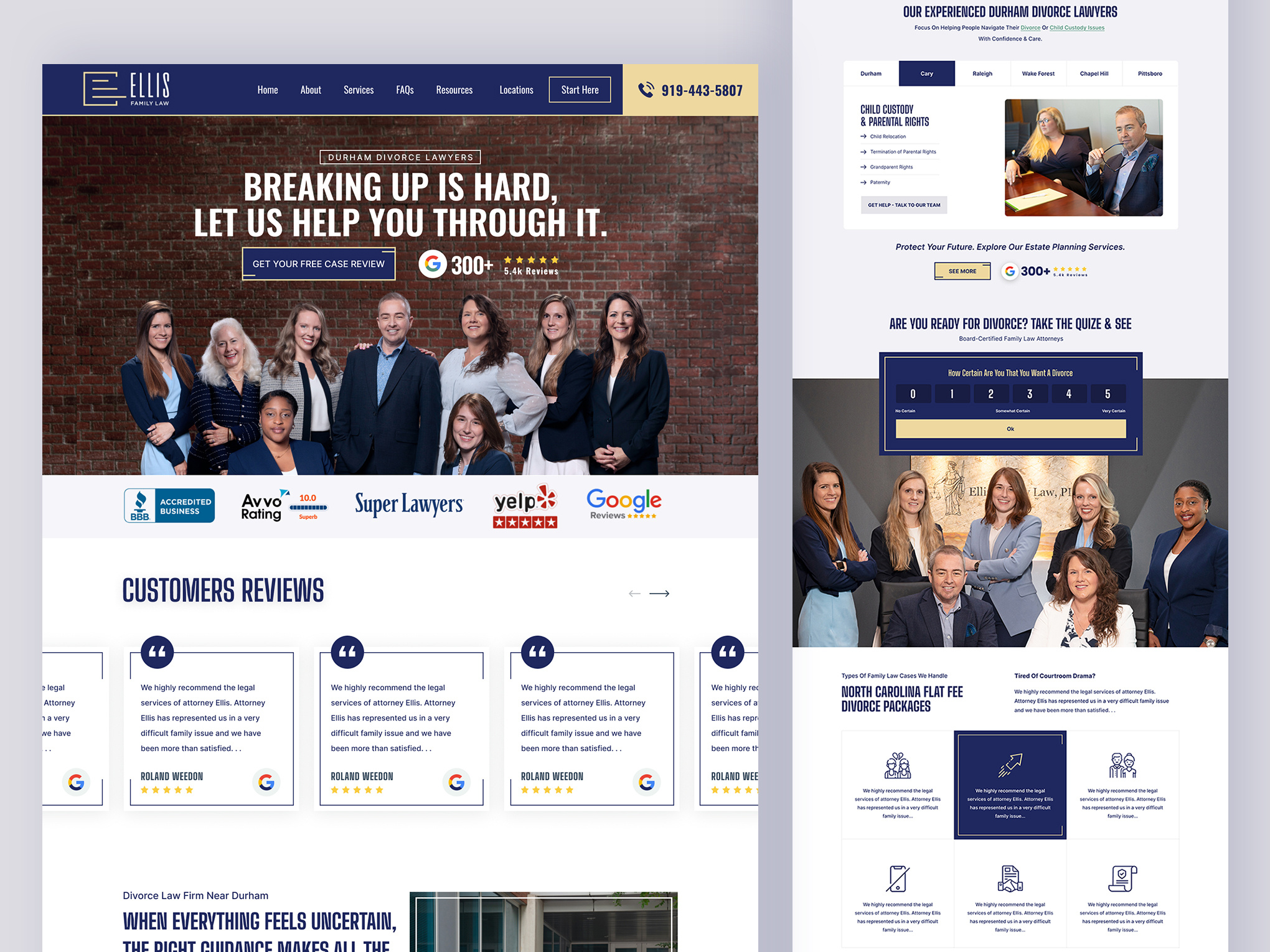 Ellis Family Law Home Page concept design design development divorce family graphic design homepage landing page landing page design law law office lawyer ui web web development webflow website website design wordpress