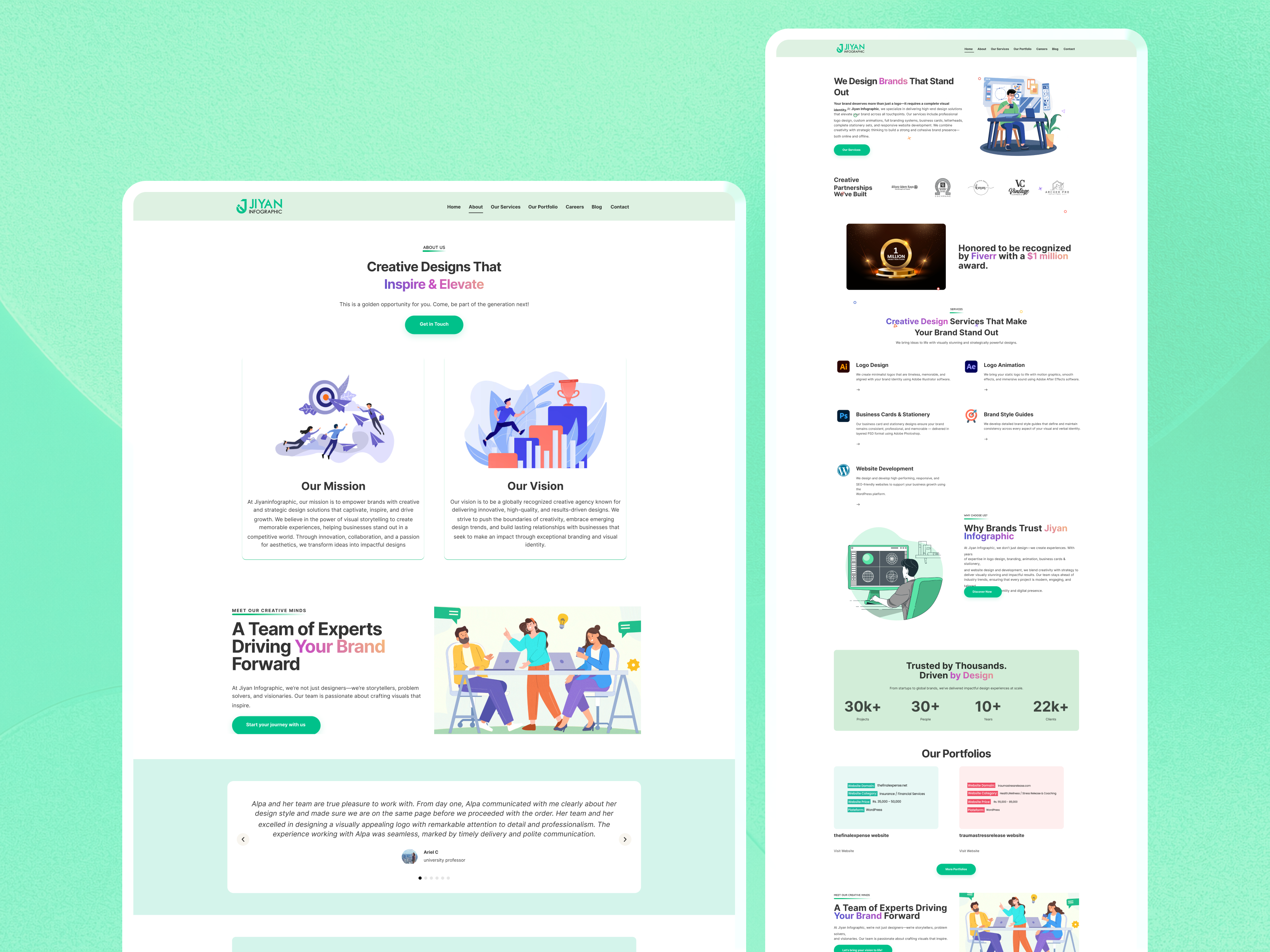 Example of Education & Ed Tech Websites 