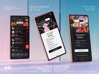 Subscription / VIP/ Chat / Premium app branding design graphic design interaction interface ios product ui ux vr
