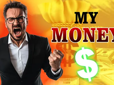 My Money Thumbnail Design bitcoin creative design creativity currency design dollar graphic design graphics designer post social media thumbnail design thumbnails youtube youtube design youtube thumbnail