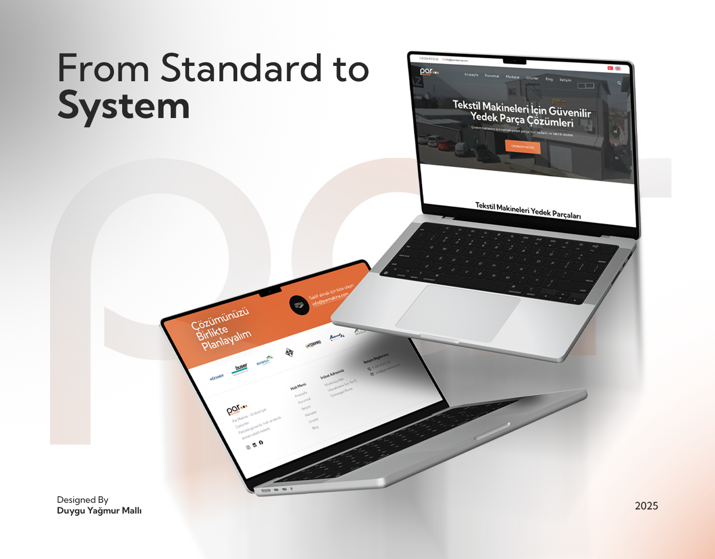 Par Makina Website & Admin Dashboard Design graphic design ui