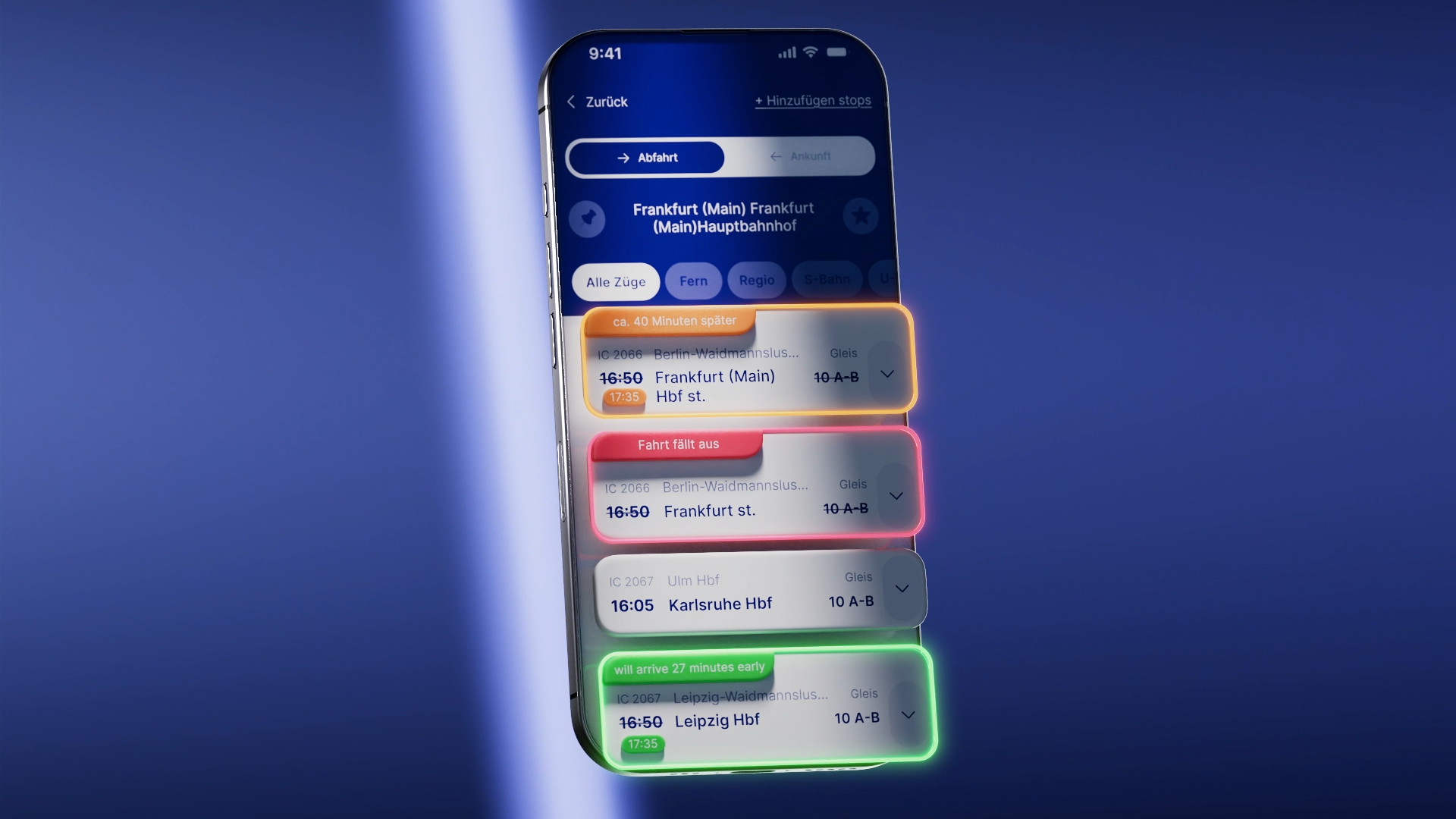 Train App Concept — 3D UI Exploration 3d illustration claymorphism dark mode journey planner neon ui panner railway app schedule app tactile ui task priority tasks train concept train schedule train ticket transport