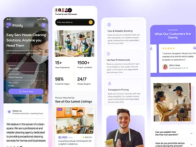 On-Demand Services Responsive UI | Web & Mobile Marketplace booking platform dribbble landing page minimal ui mobile ui modern ui on demand services responsive design responsive ui saas ui service marketplace startup design tablet ui ui ui ux web design website ui