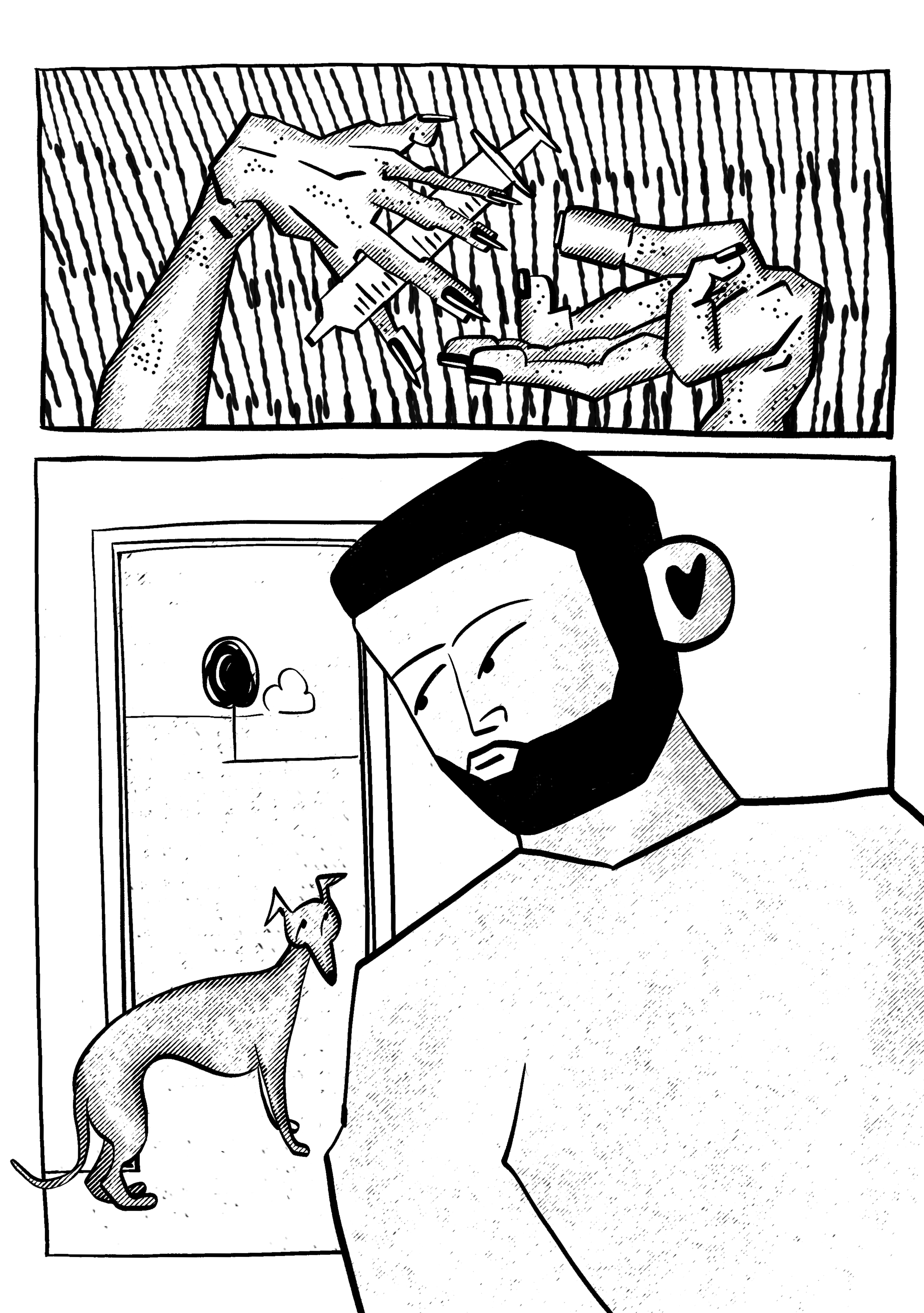 Poopsy/ comic pages absurd black and white character design comic editorial illustration graphic storytelling indie comic line art minimal zine