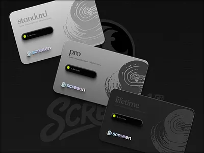 Screeen - Pricing Card Design brand brand identity branding design figma graphic design illustration logo ui ux vector