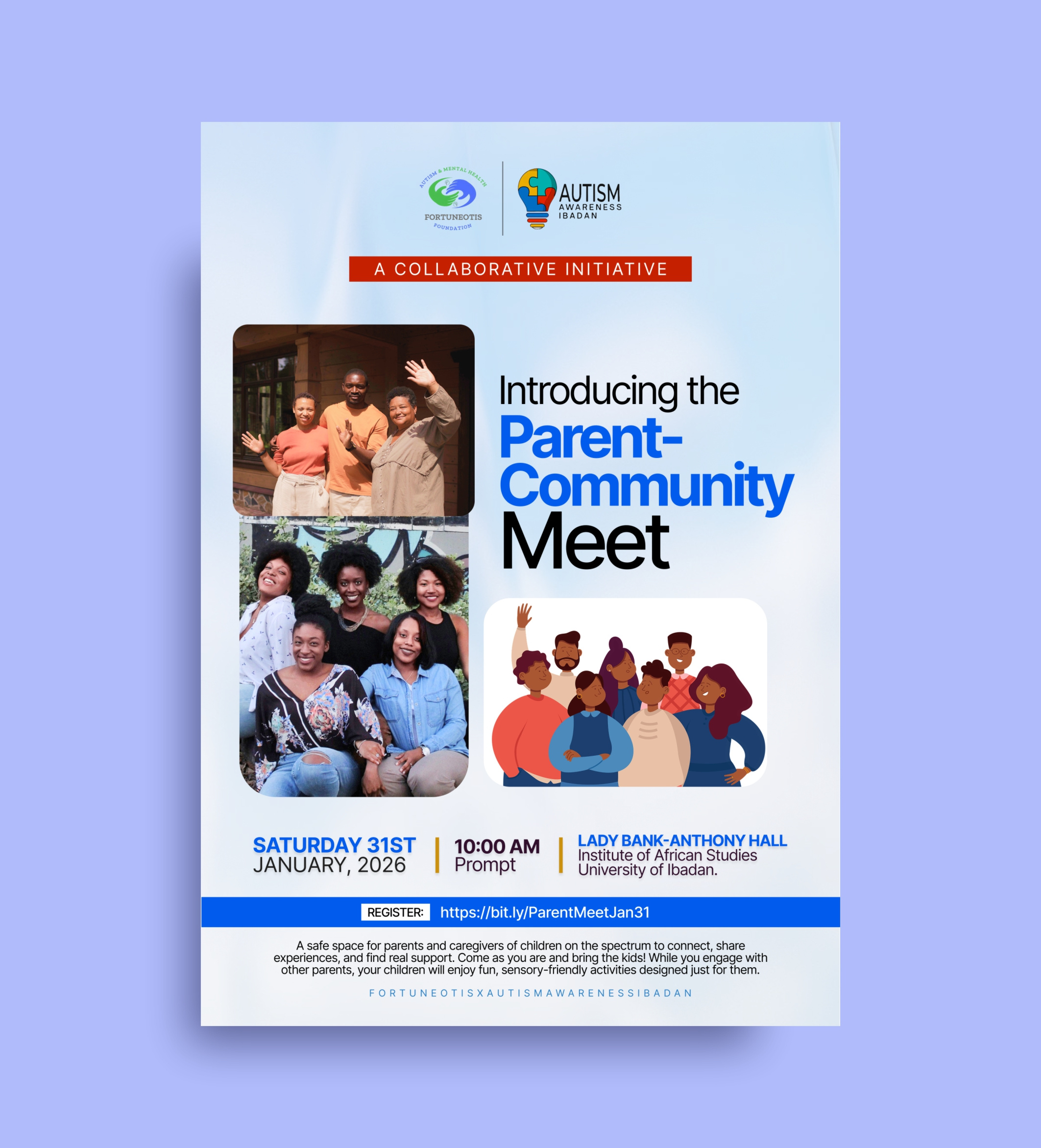 Parent-Community Flyer Print Design autism flyer design flyer design graphic design parent community meet flyer print design print designs print flyer design printable flyer