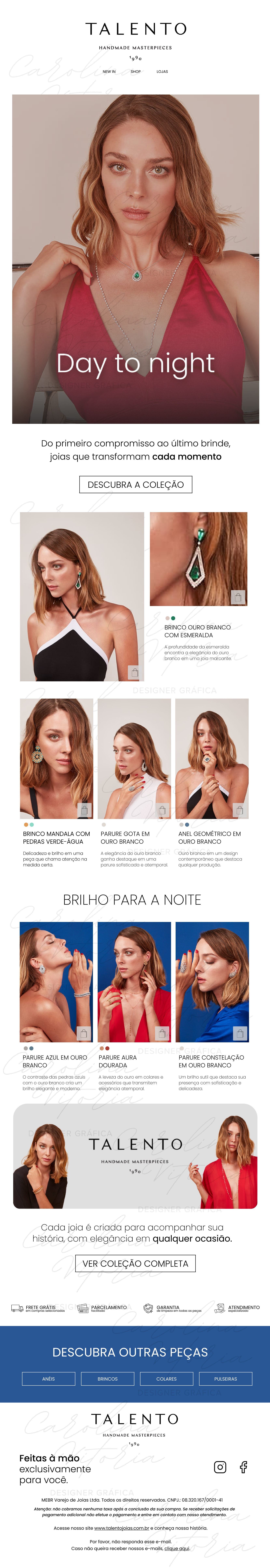 E-mail Marketing - Talento Joias e mail marketing graphic design