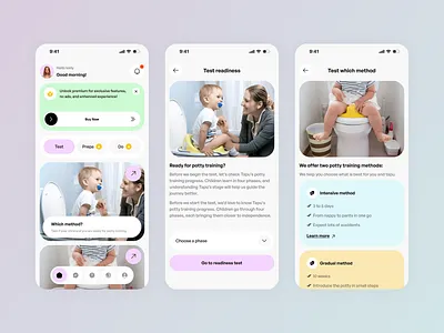 Kids Training Assistant Mobile App app design assistant classes kids app kids learning mobile app mobile ui online tracker training app training assistant