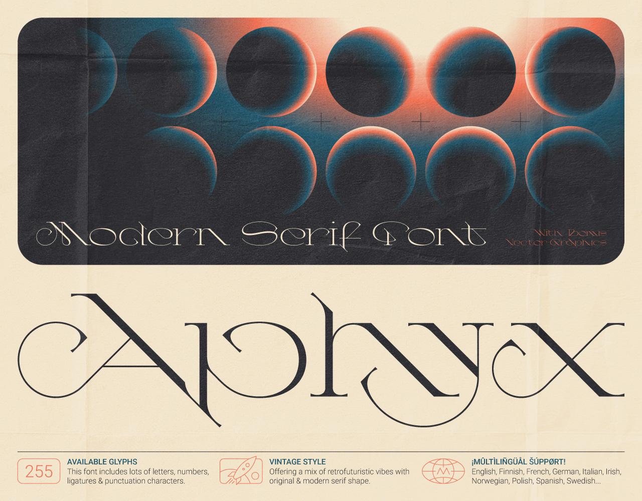 Aphyx - Modern Serif Font alphabet branding design font illustration lettering type typeface typography ui