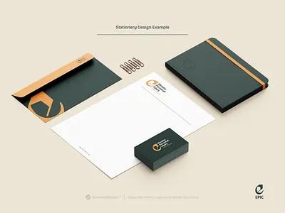 Stationery Design for Law Consultant Business brand design branding business card elevate envelope epic law firm lawyer legal letter e letterhead lettermark minimal modern notebook paralegal personal injury stationery typography