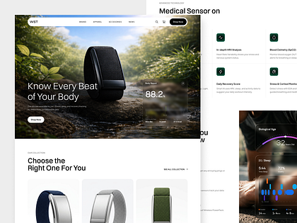 Wearable Tech Landing Page