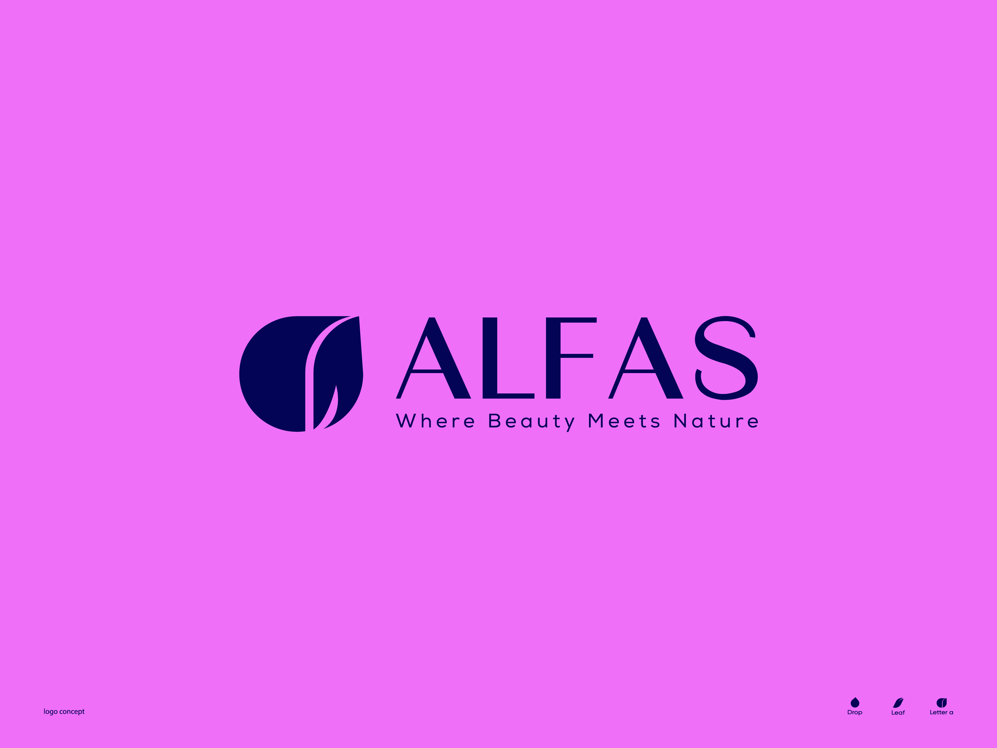 A logo design, beauty logo design, Initial a logo