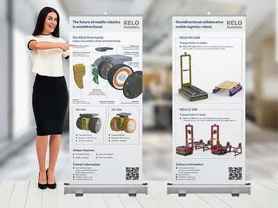 KELO Robotics roll up banners design banner design billboar corporate banner flyer design graphic design minimal banner poster print design robot drive robotics robotics product robotics technology roll up roll up banner rollup banner signboard stand banner trade show banner x banner