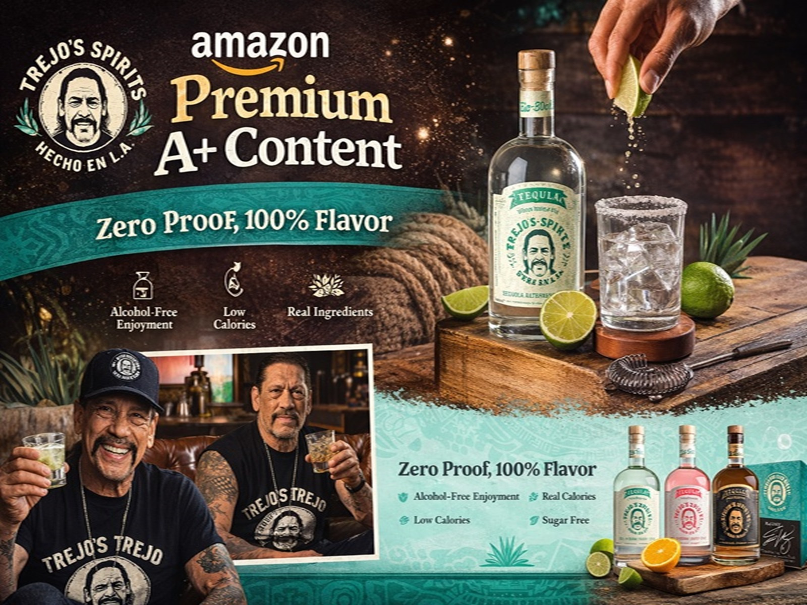 Amazon Premium A+ Content: Tequila Alternative amazon amazon a content amazon product branding graphic design