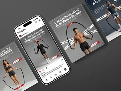 Fitness & Sport Equipment Social Media Ad Post Design ad ads branding fitness google ads graphic design instagram meta ads post social media sport ui ux