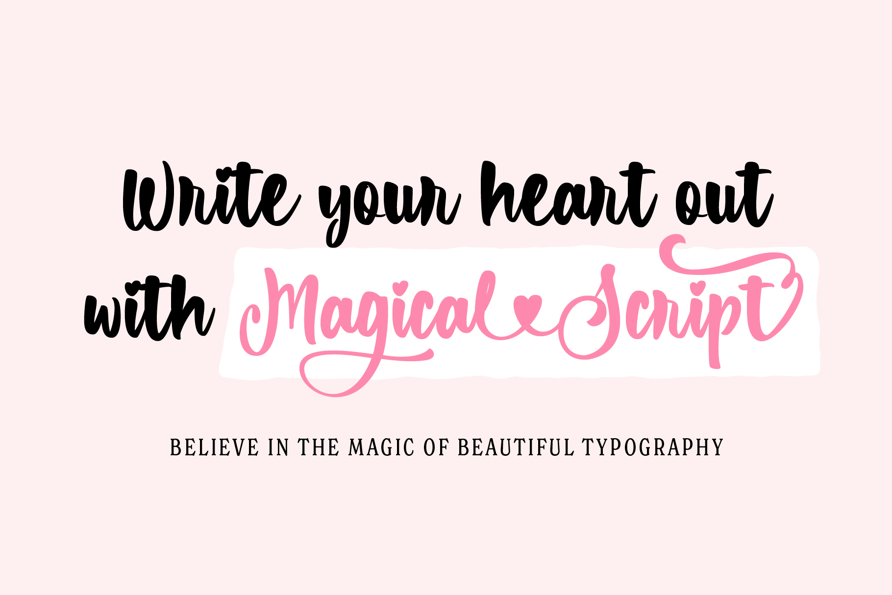 Magical - Handwritten Script bouncy script brand identity creative type display type editorial design feminine branding font design graphic design handlettering lettering logotype minimalist design modern script packaging design script font type design typeface typography vector art visual identity