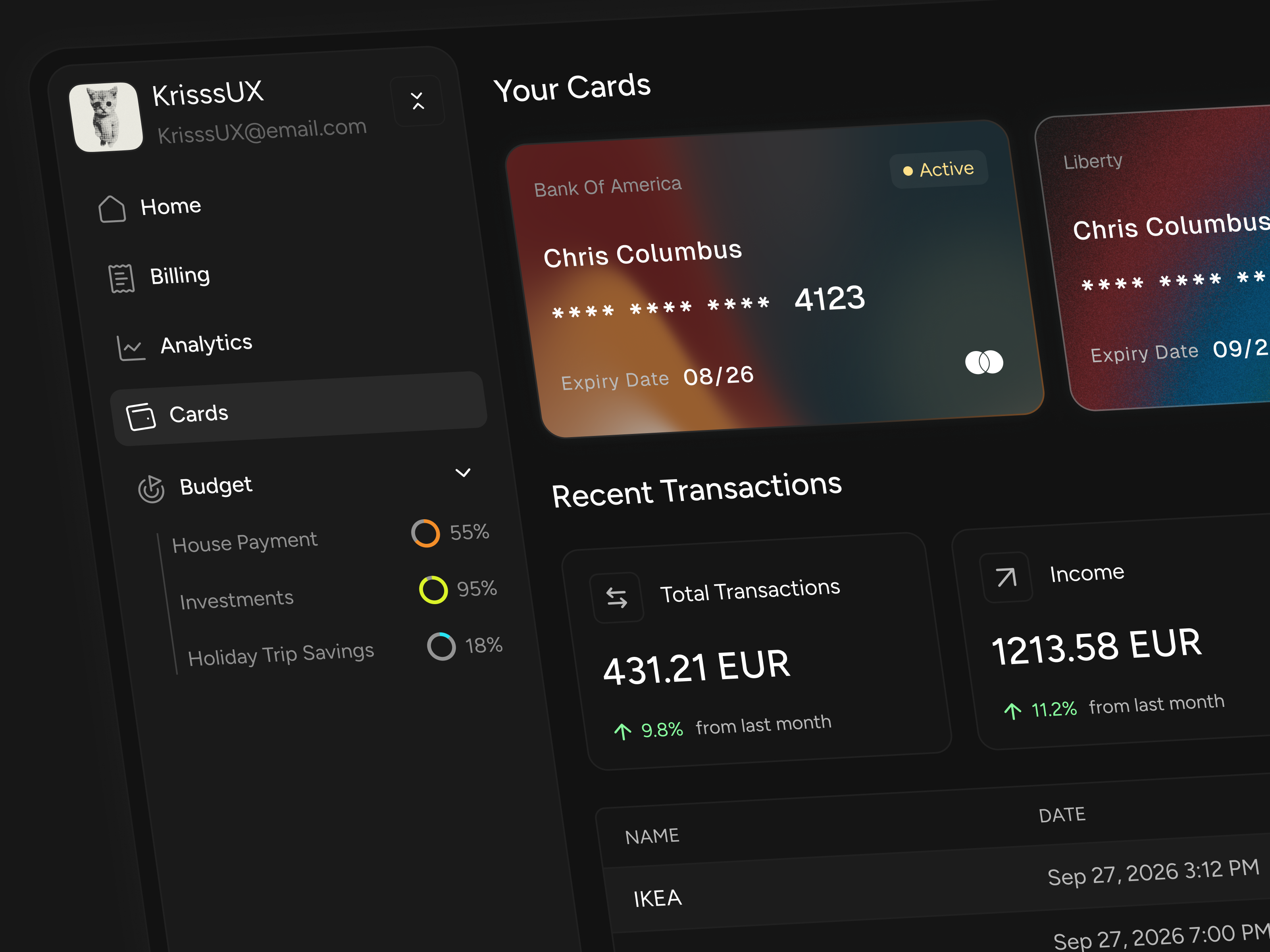 Budget Management Dashboard