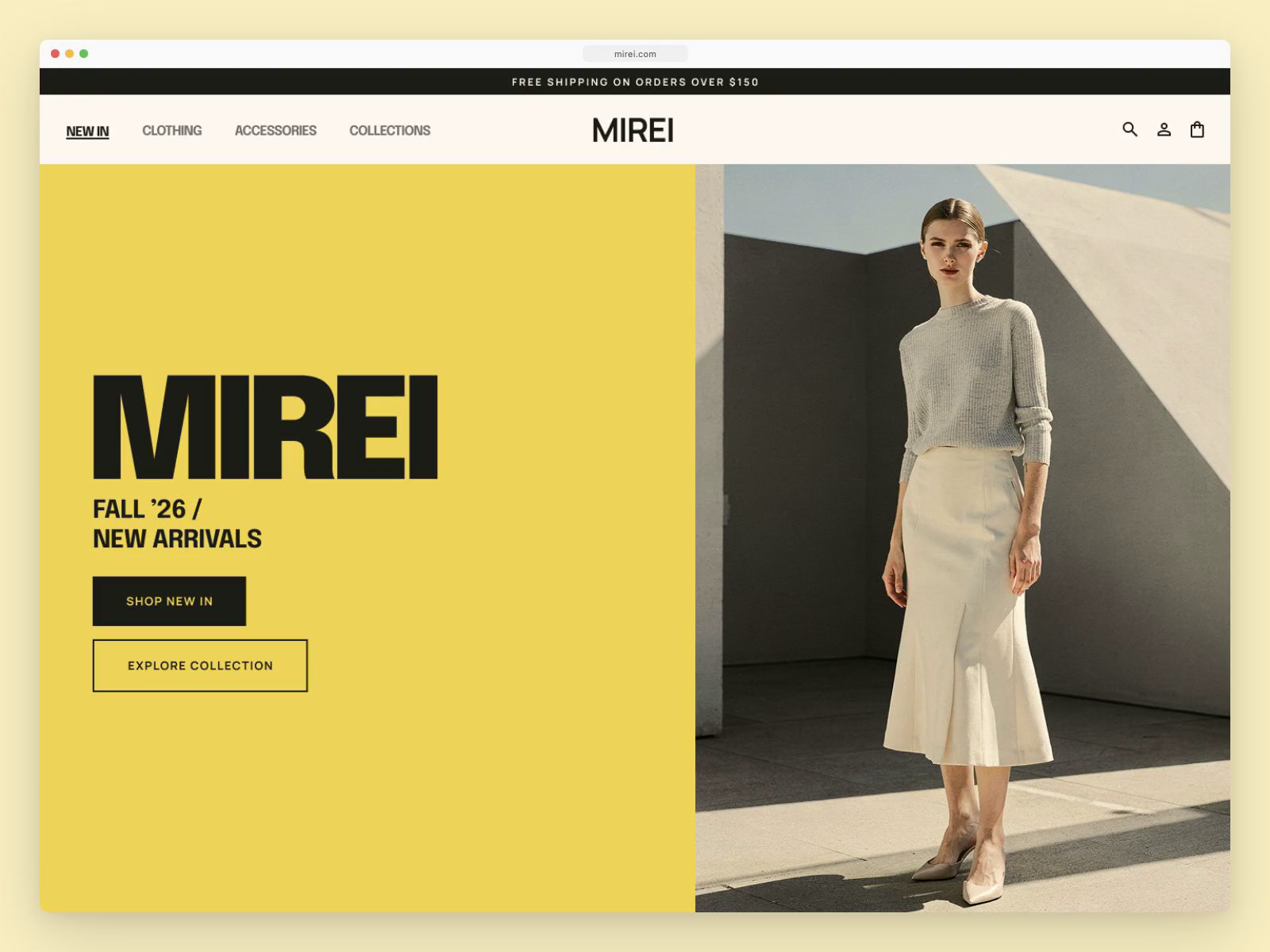 Womenswear Ecommerce Website Design