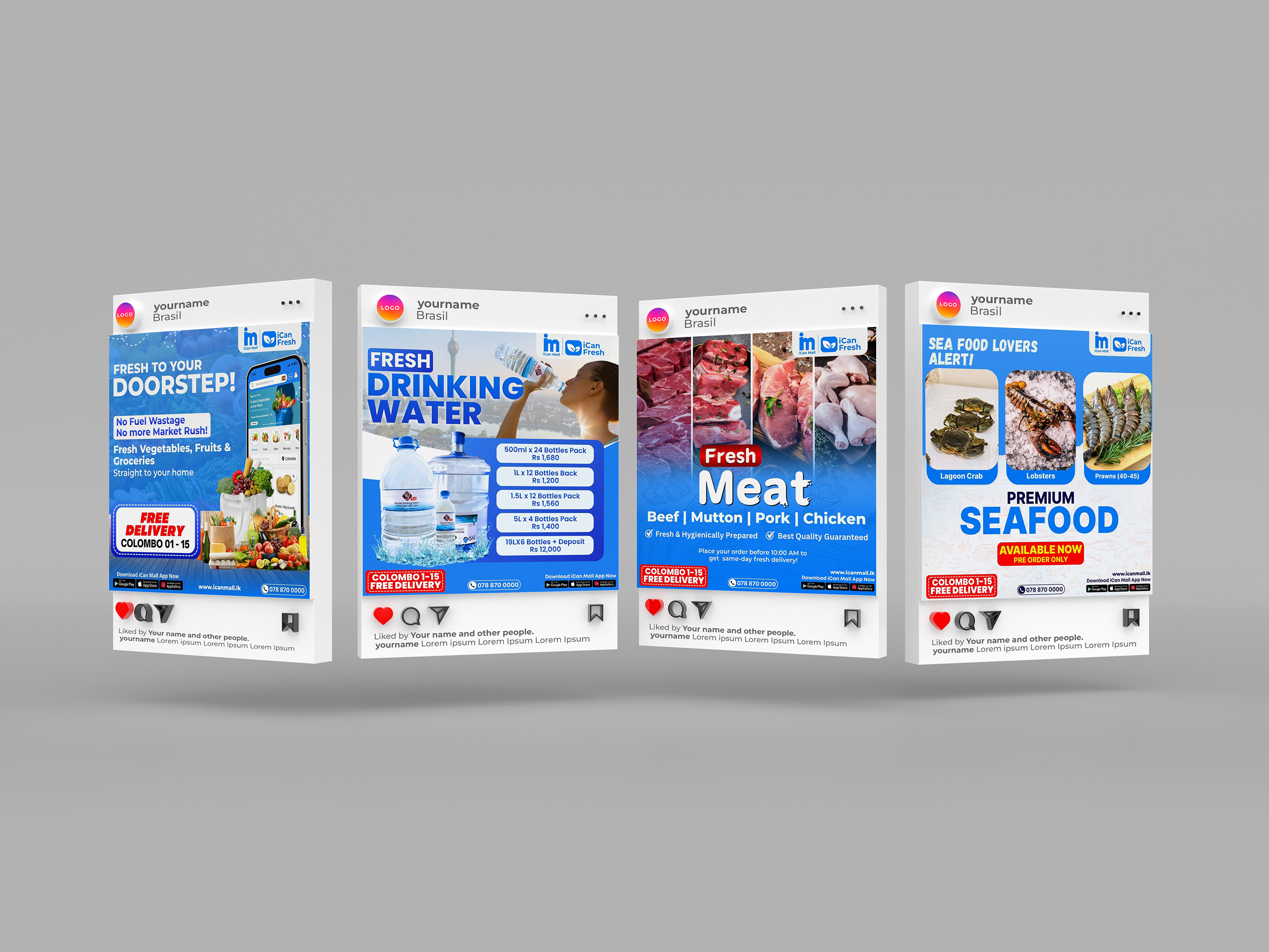 Social Media Post Design adobe photoshop canva design delivery post facebook post graphic design post design