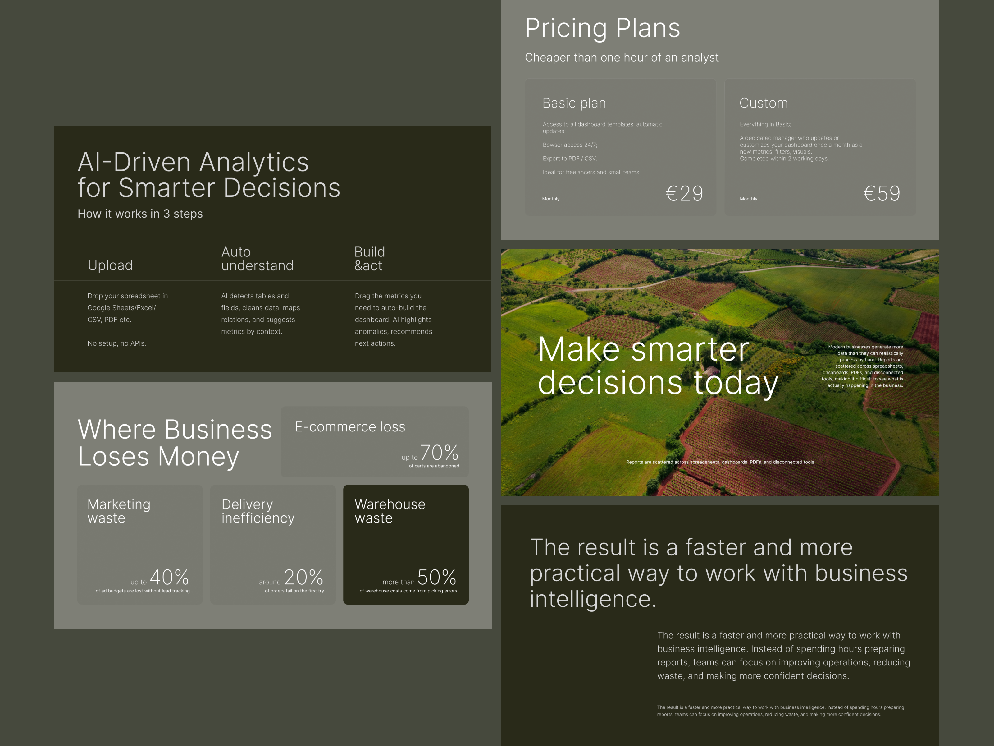Example of Pitch Deck. Presentation Design 5 Pages