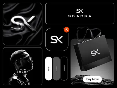 Skadra – Premium Menswear Brand Identity apparel logo bento grid black and white logo brand identity brand presentation branding dribbble elegant logo fashion logo letter k logo letter s logo logo logo design logo mark luxury logo metallic logo minimalist logo monogram logo premium branding visual identity