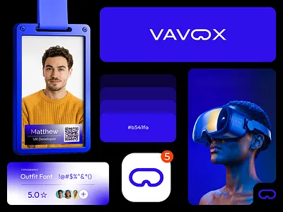 Vavox – VR Development System Branding app logo bento layout brand design brand identity brand presentation branding dribbble futuristic logo gaming logo logo logo design minimal logo modern typography software logo startup logo tech branding tech logo virtual reality logo visual identity vr logo