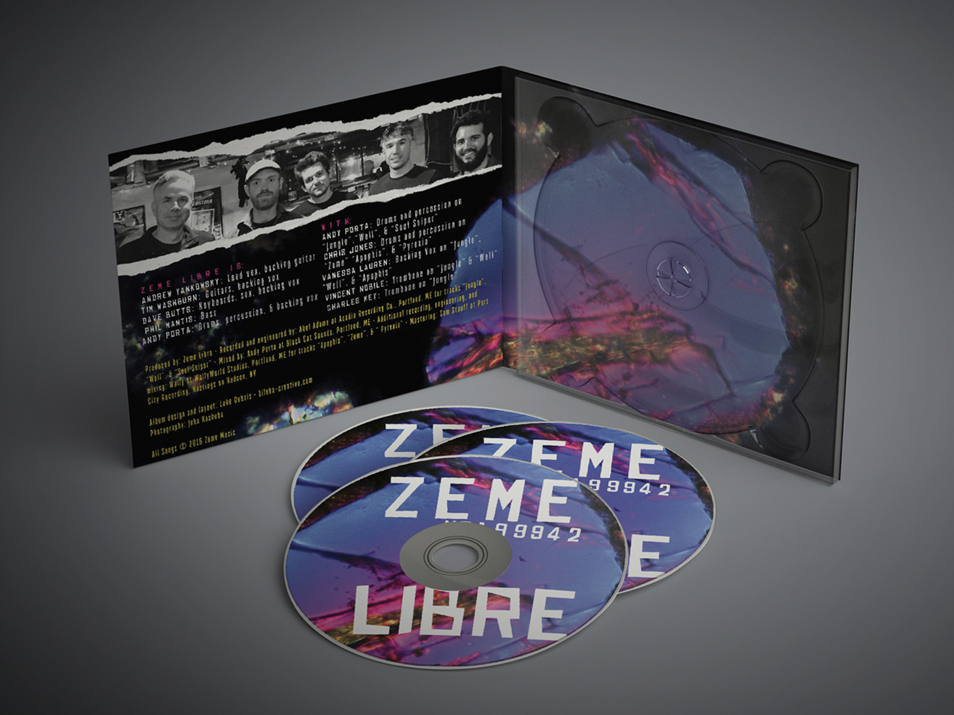 10 Year Anniversary / Album package design / Zeme Libre 03 adobe adobe illustrator adobe indesign adobe photoshop album artwork art direction band band merchandise band merchandising cd packaging creative direction graphic design layout design packaging design type typographic layout typography