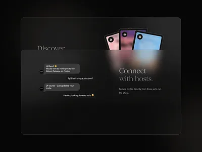 Rumor – The app where culture connects branding concert dark mode entertainment event management event platform events fashion guest list hospitality influencer marketing luxury membership nightlife premieres product design rsvp ticketing vip experience visual identity
