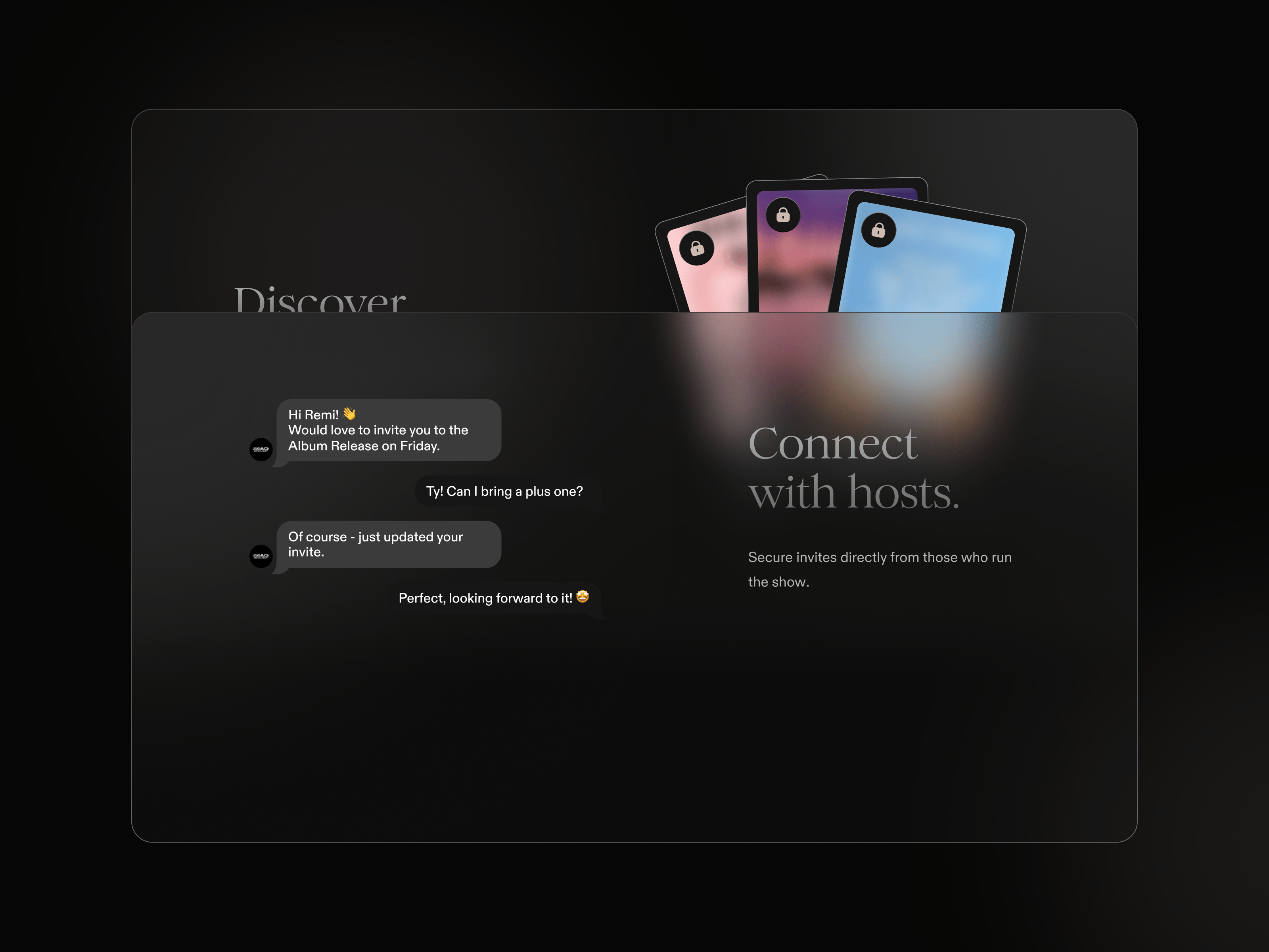 Example of Rumor – The app where culture connects