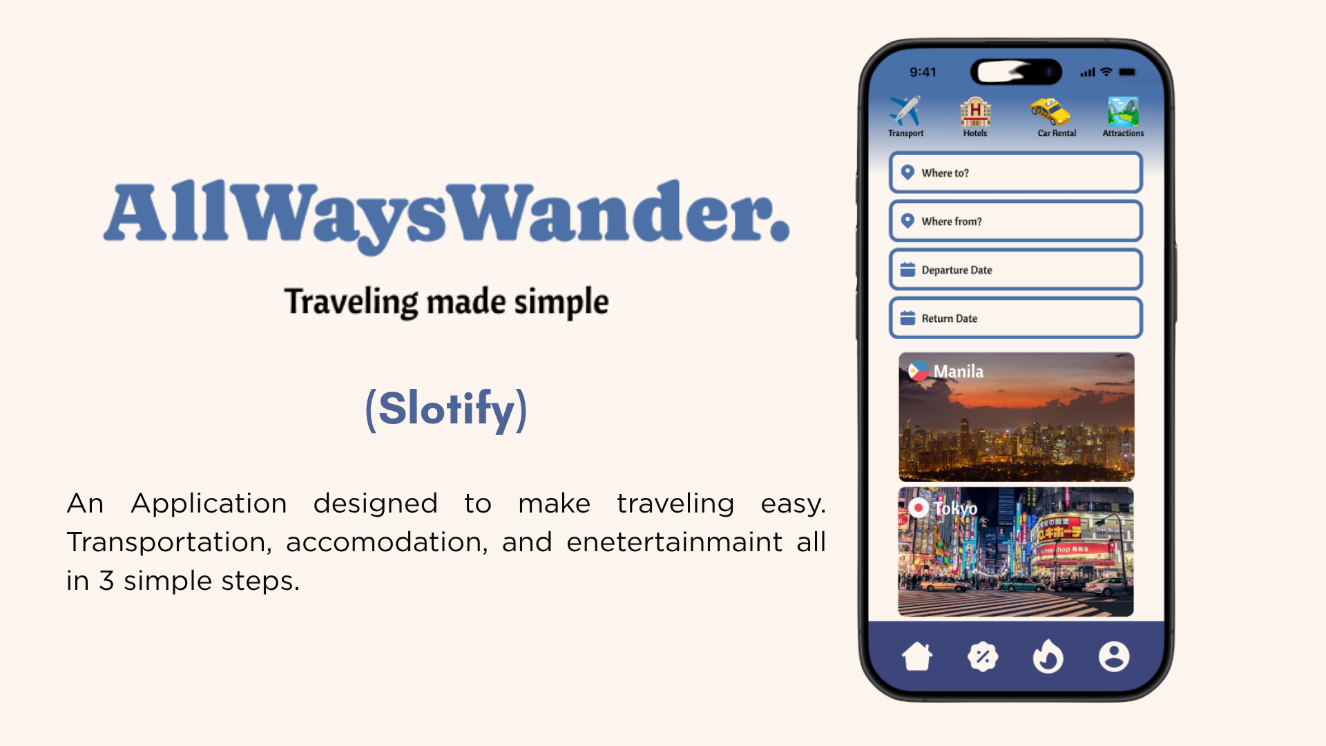 Slotify - All-in-One Travel Booking App branding mobile motion graphics travel ui ux
