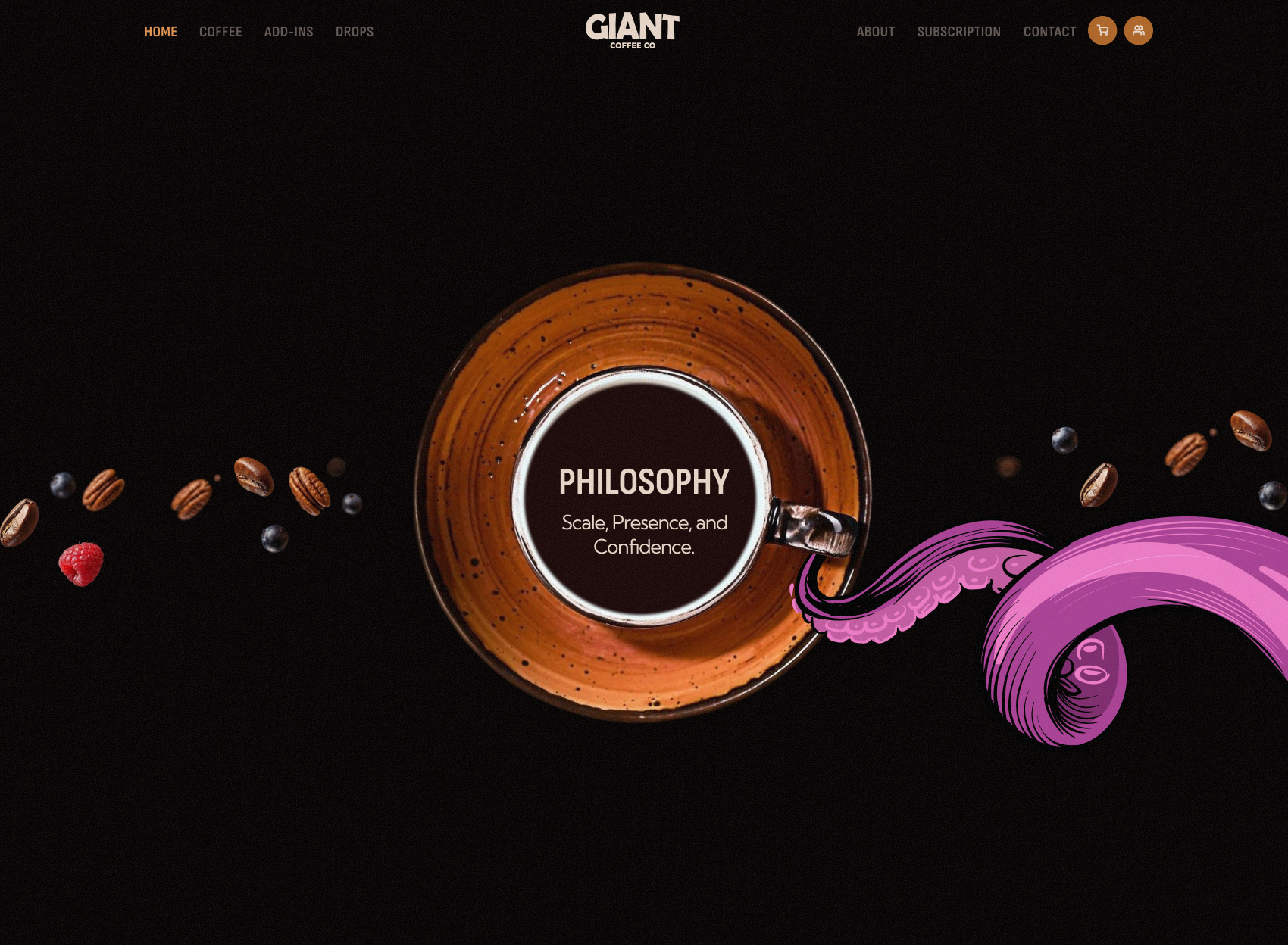 About Page Design for Coffee Shopify Website