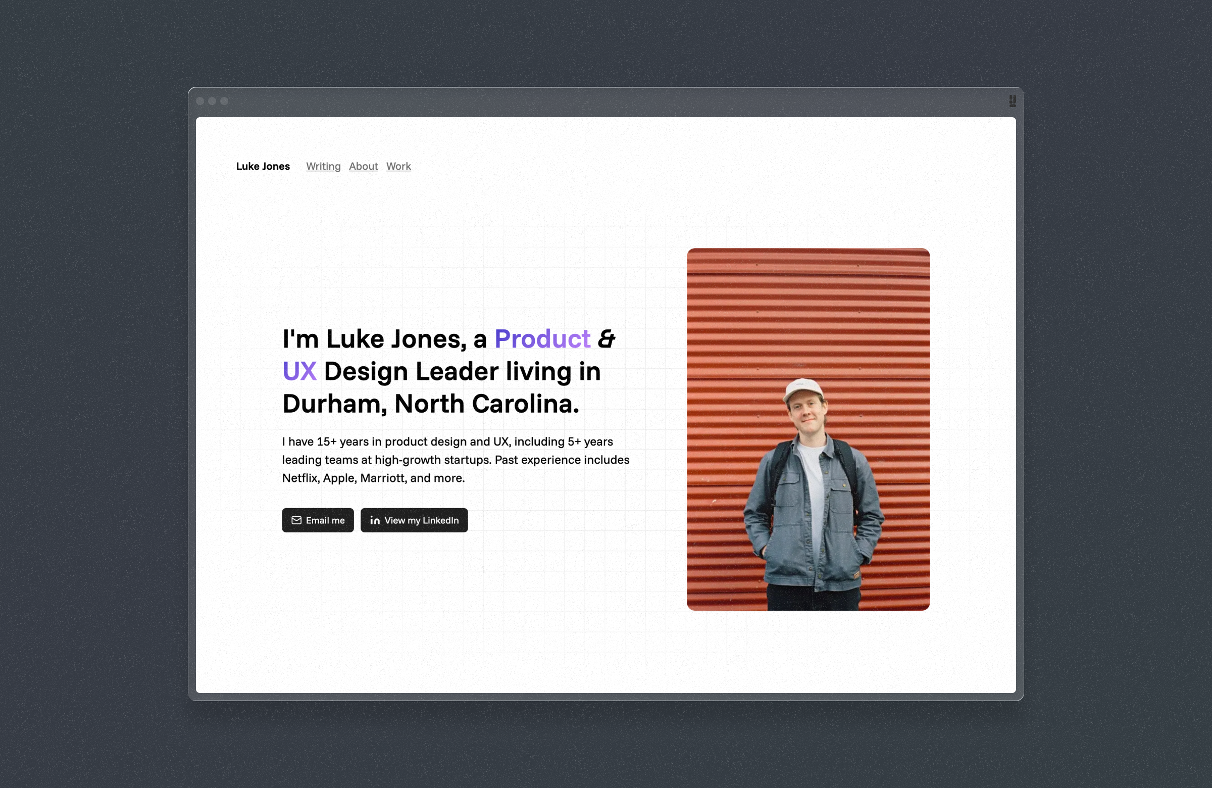Example of Personal Website 2026